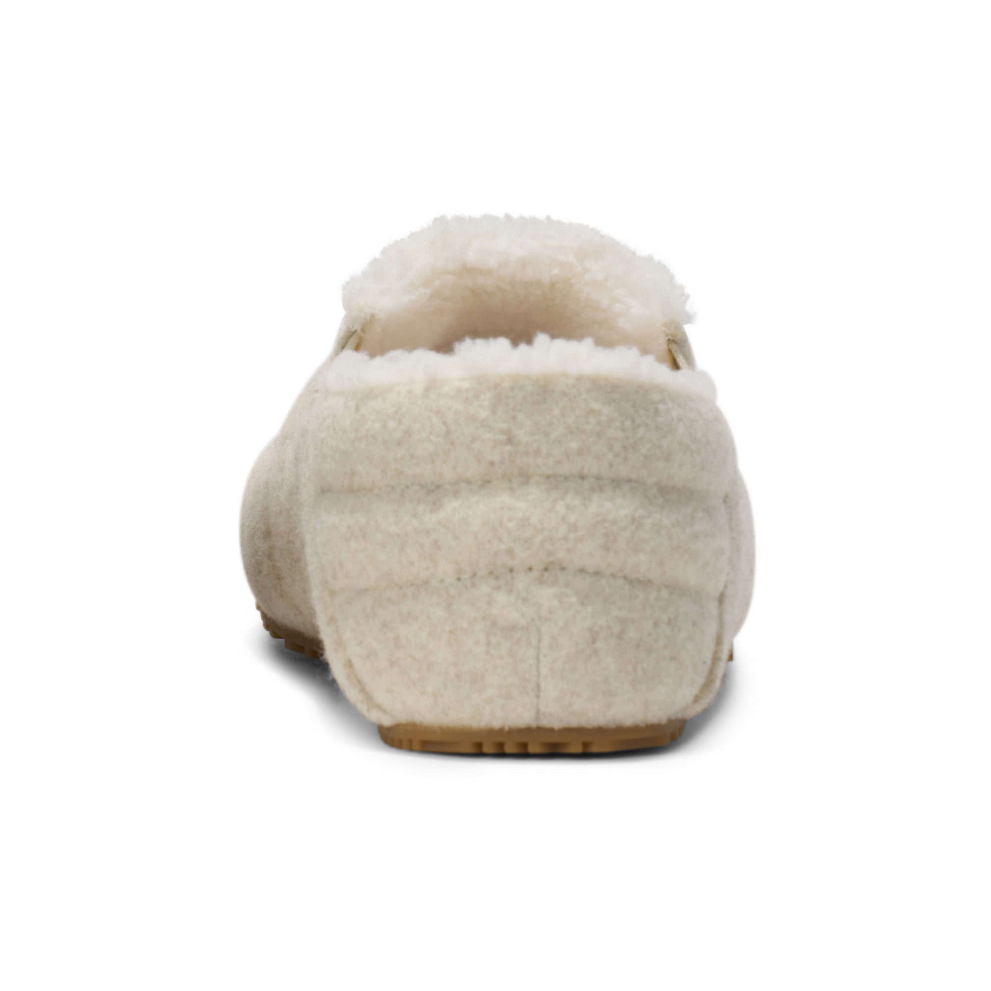 Xero Shoes Pagosa Cozy Damen Hausschuhe in Cream als warme Barfußschuhe im Onlineshop aus der Rückansicht