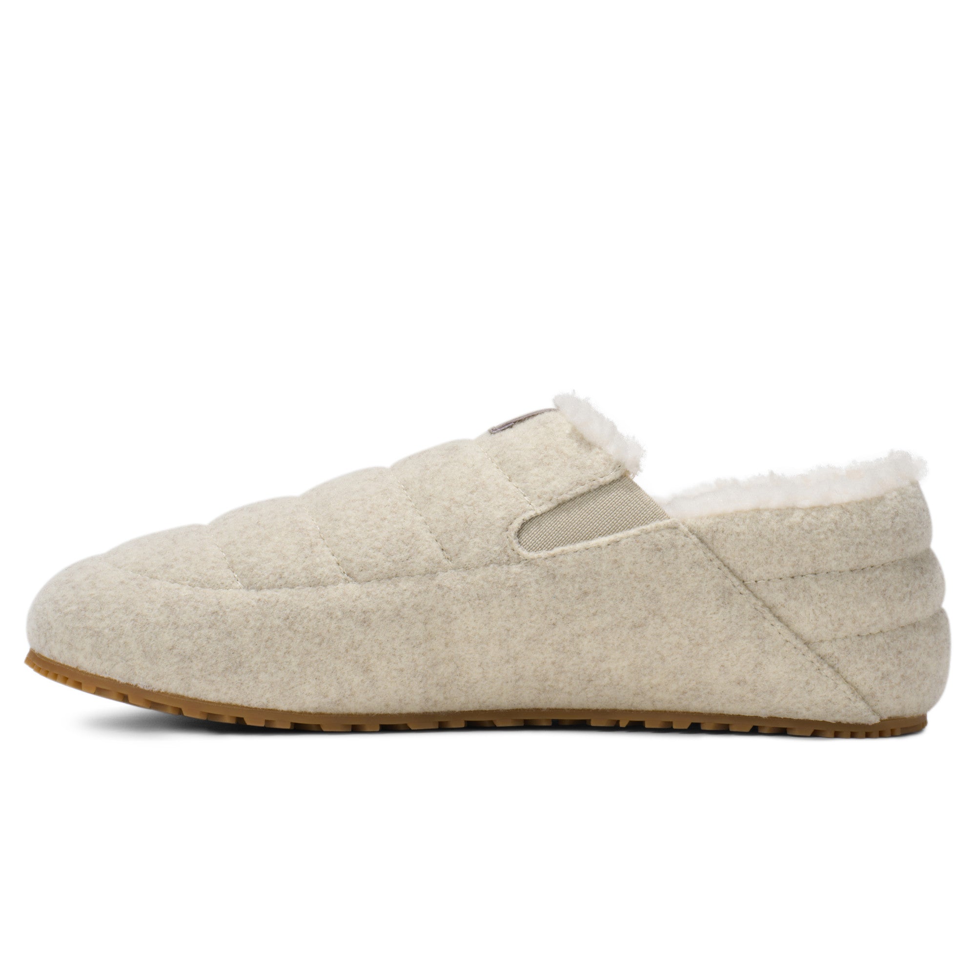 Xero Shoes Pagosa Cozy Damen Hausschuhe in Cream als warme Barfußschuhe im Onlineshop aus linker Ansicht