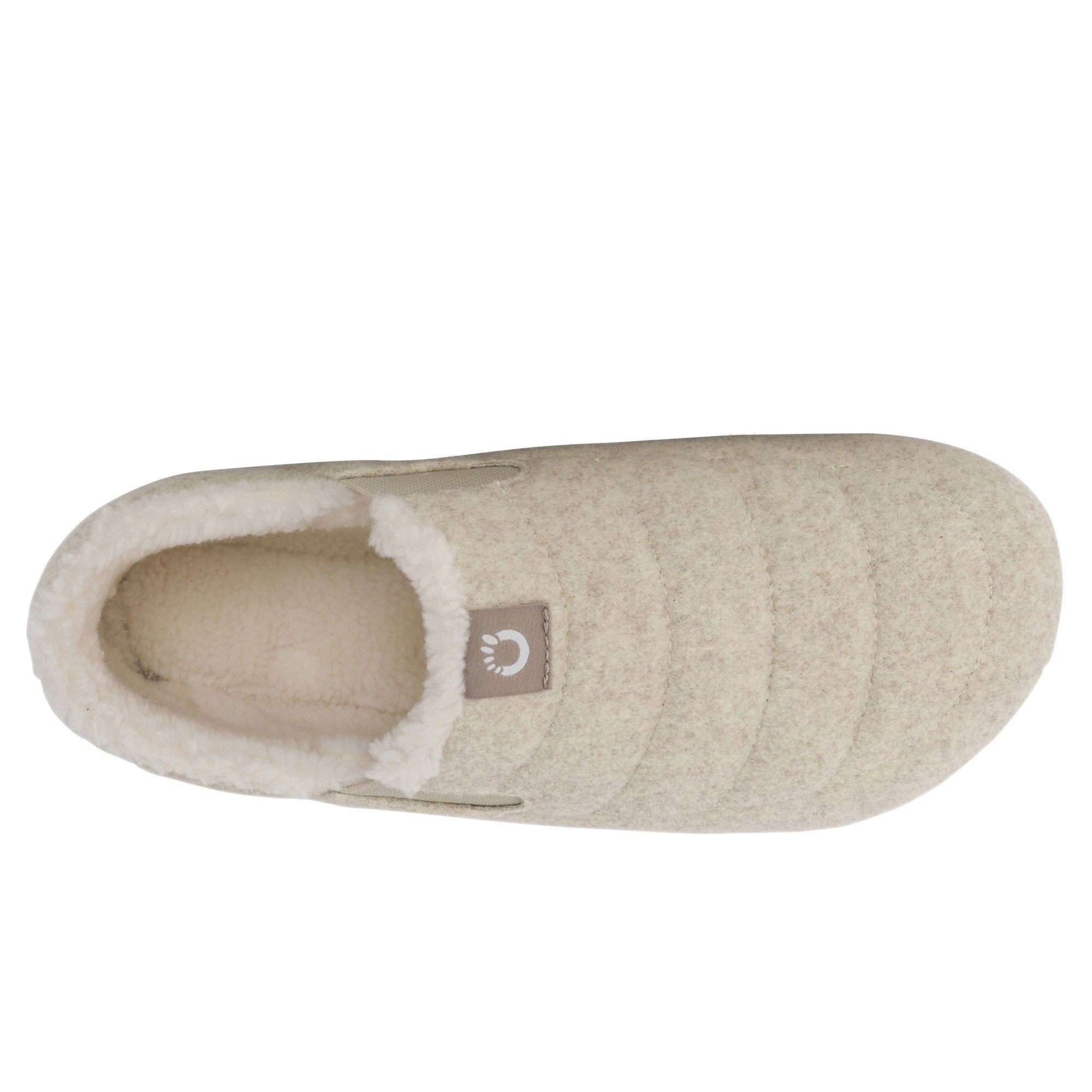 Xero Shoes Pagosa Cozy Damen Hausschuhe in Cream als warme Barfußschuhe im Onlineshop aus der Top-Ansicht