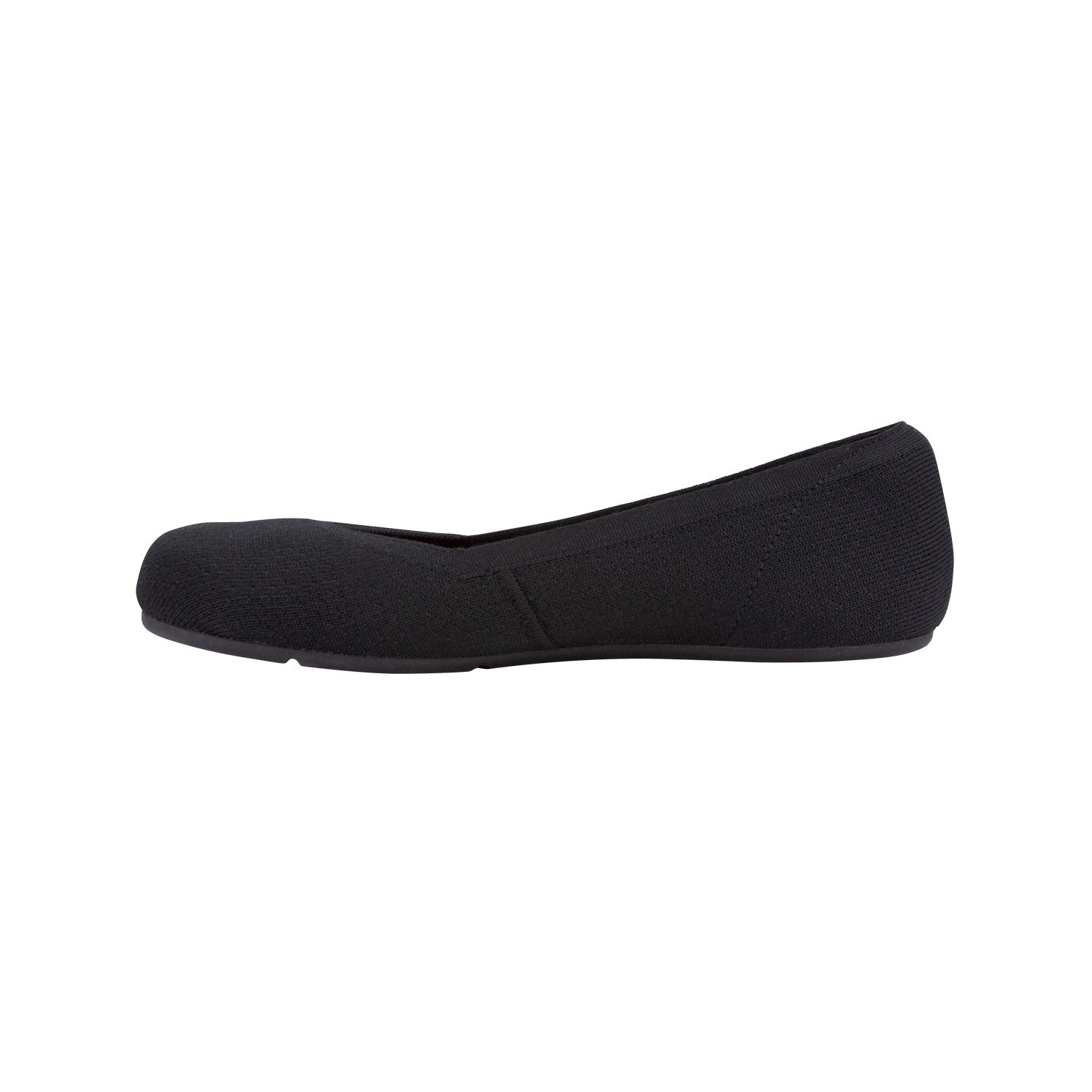 Schwarze Xero Shoes Phoenix Knit Damen Ballerinas als Barfußschuhe, linke Seitenansicht im Onlineshop für Barfußschuhe