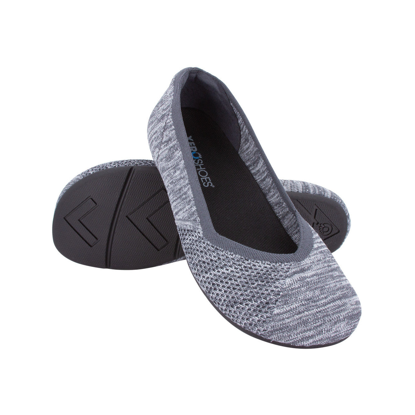 Xero Shoes Phoenix Knit Damen Barfußschuhe in Grau als Ballerinas im Onlineshop für Barfußschuhe