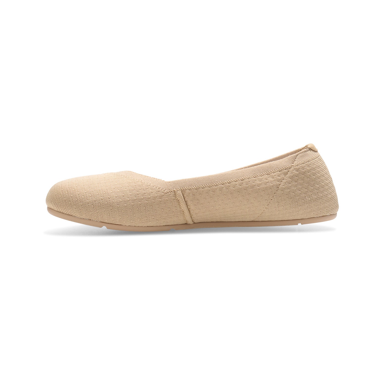 Xero Shoes Phoenix Knit Irish Cream Damen Ballerinas, Seitenansicht links. Komfortable Barfußschuhe in unserem Onlineshop.