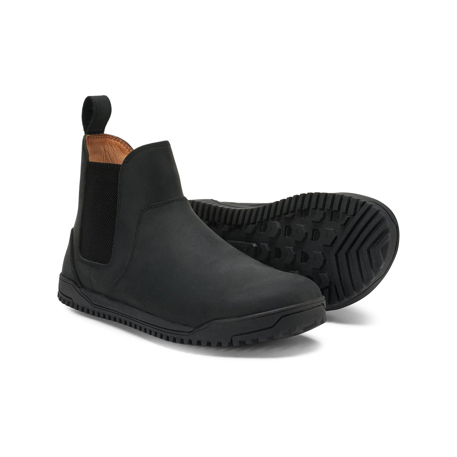 Barfußschuhe Xero Shoes Ridgeway Chelsea in Schwarz, elegante Herrenstiefel aus Leder, verfügbar in unserem Onlineshop für Barfußschuhe.