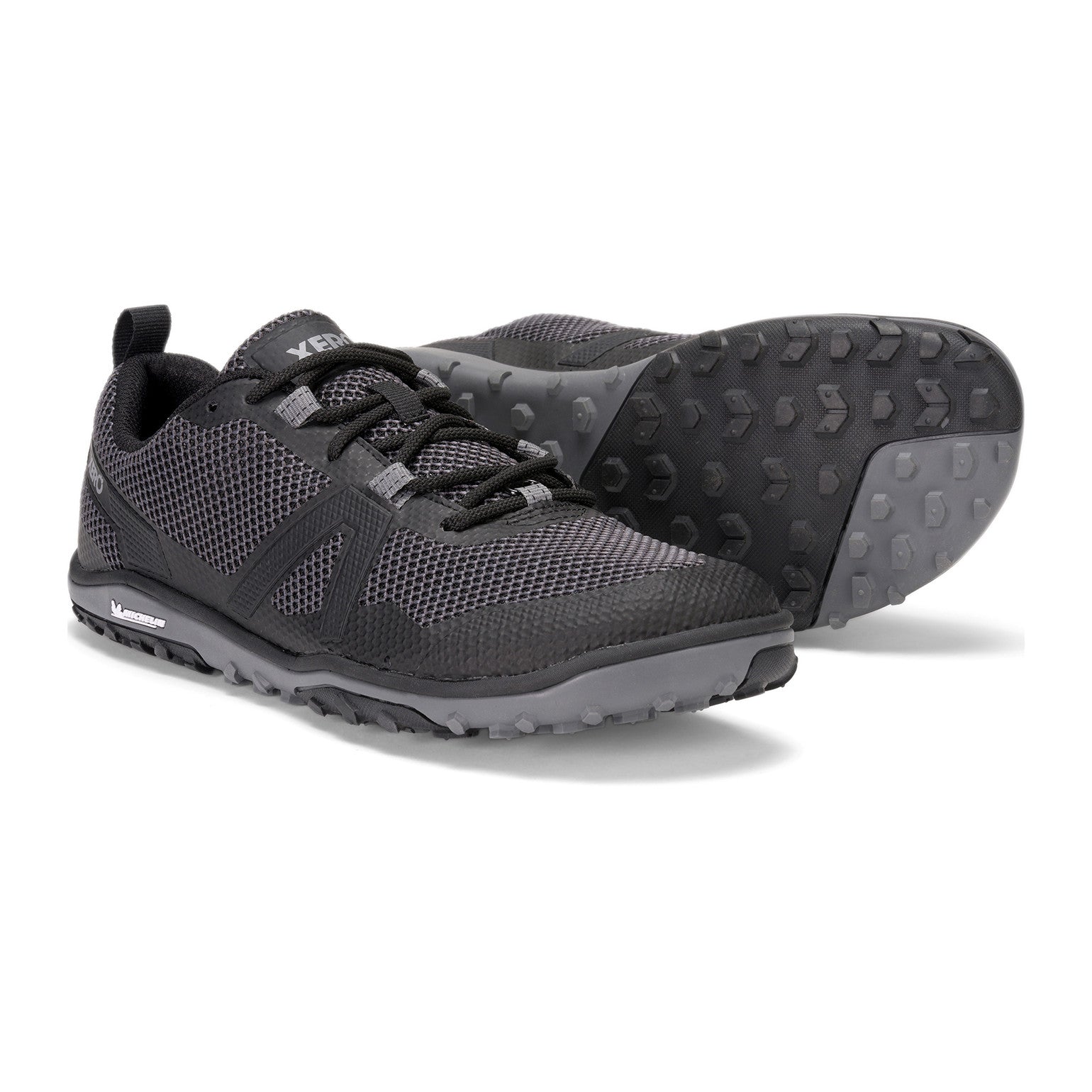 Barfußschuhe Xero Shoes Scrambler Low in Schwarz für Herren als Wanderschuhe im Onlineshop für Barfußschuhe