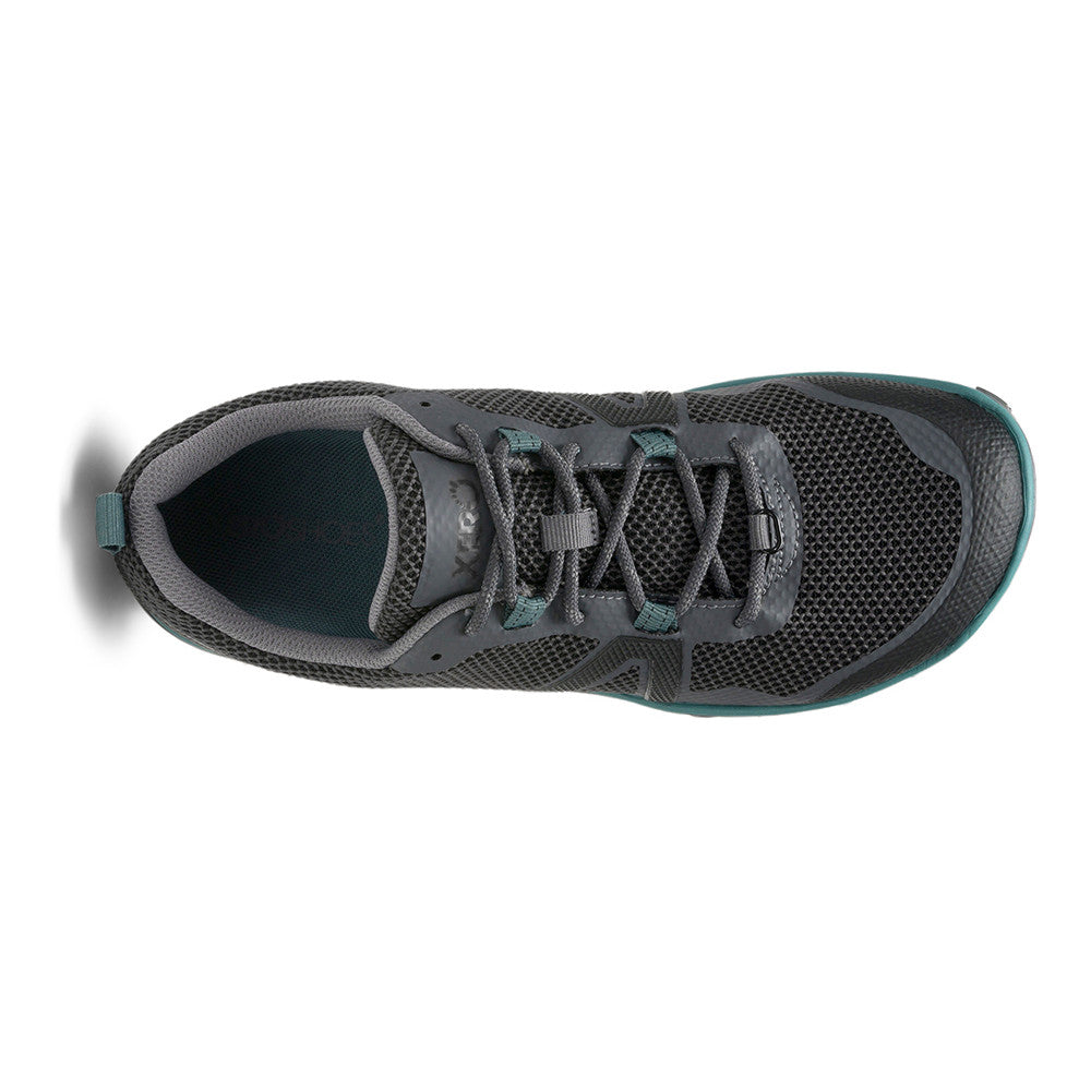 Draufsicht der Xero Shoes Scrambler Low Barfußschuhe in Black Shale für Herren als Wanderschuhe im Onlineshop für Barfußschuhe