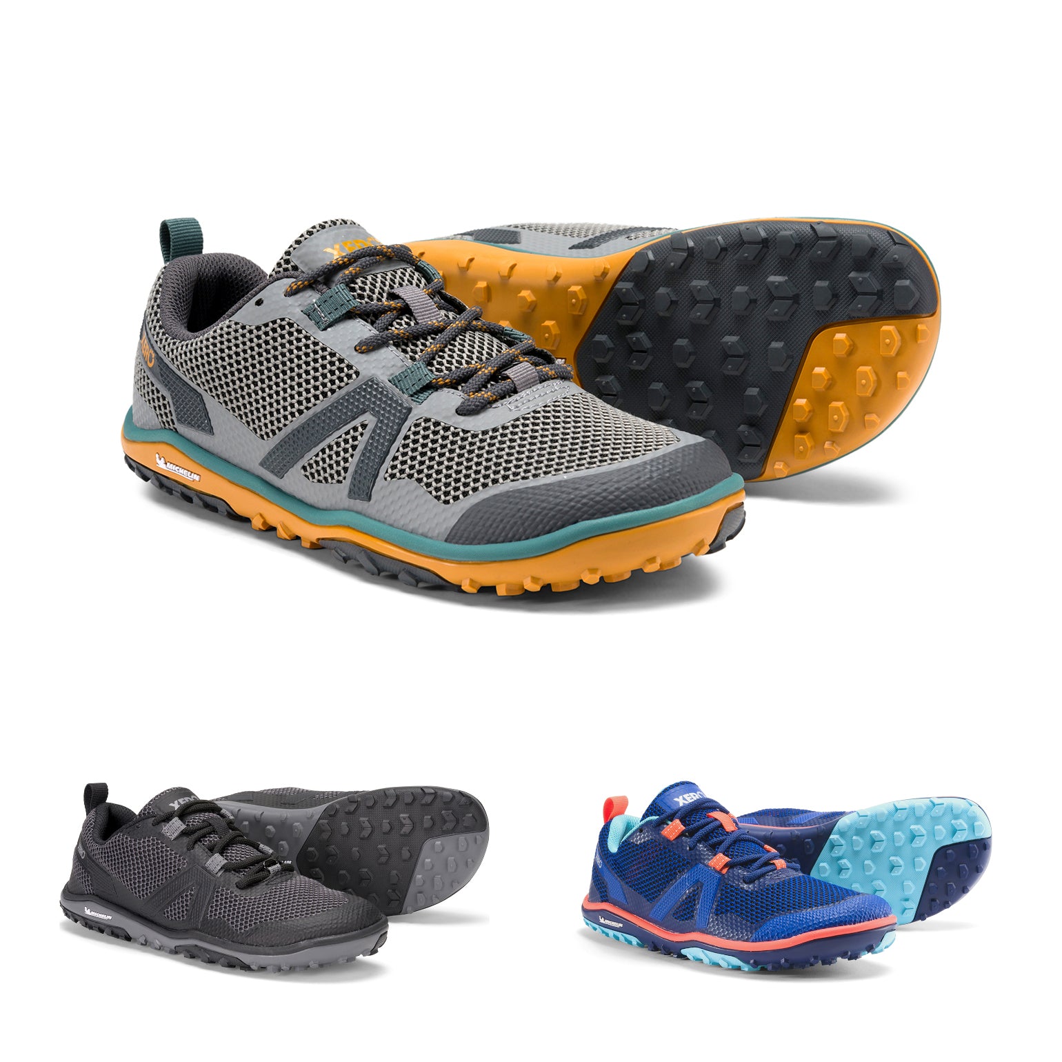 Alle Farbvarianten der Xero Shoes Scrambler Low Barfußschuhe für Damen als Wanderschuhe im Onlineshop für Barfußschuhe