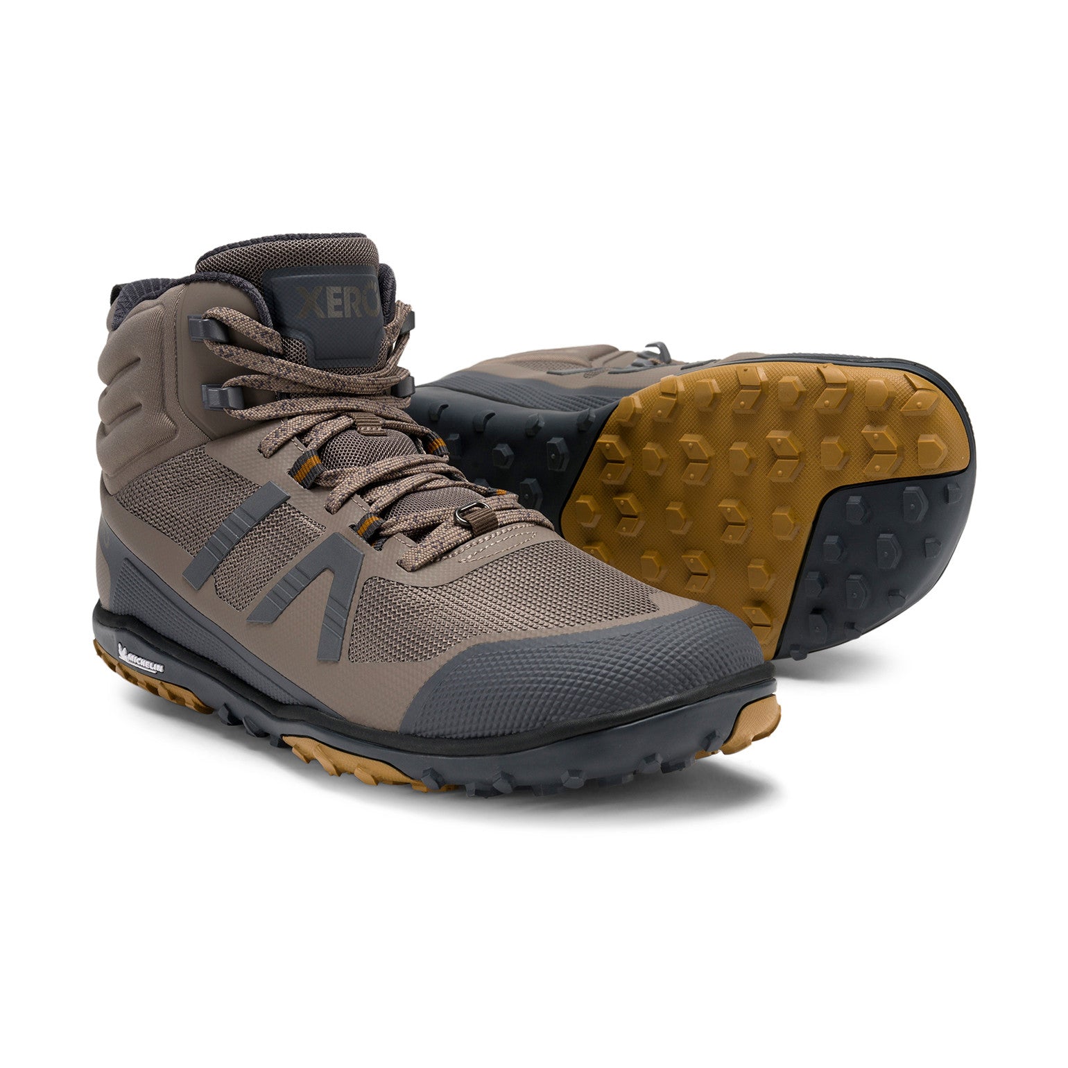 Xero Shoes Scrambler Mid II Morel Barfußschuhe für Herren als Wanderschuhe im Onlineshop für Barfußschuhe