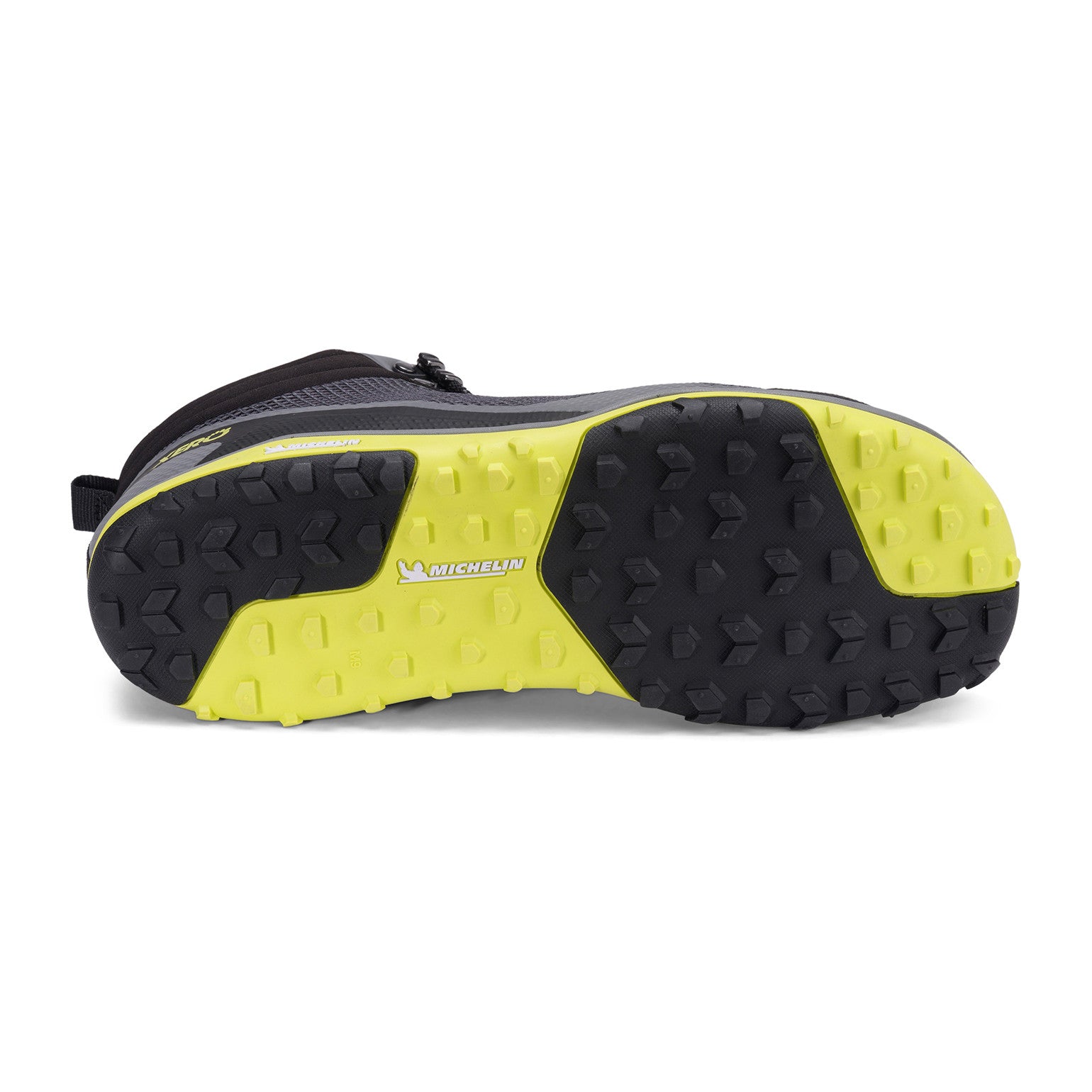 Xero Shoes Scrambler Mid Barfußschuhe, Wanderschuhe für Herren, Sohle in Steel Gray Sulphur im Onlineshop für Barfußschuhe