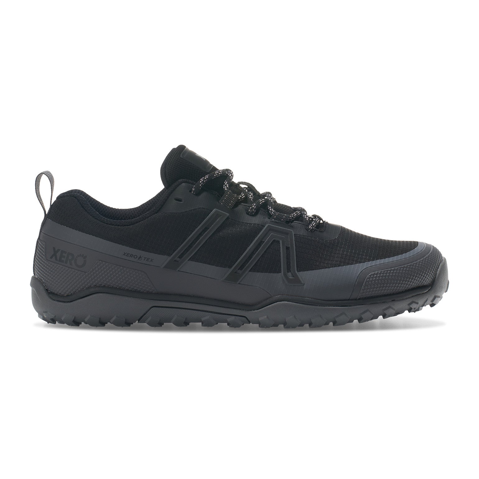 Xero Shoes Scrambler Trail Low WP Barfußschuhe für Herren, wasserdichte Wanderschuhe, rechte Seitenansicht im Onlineshop