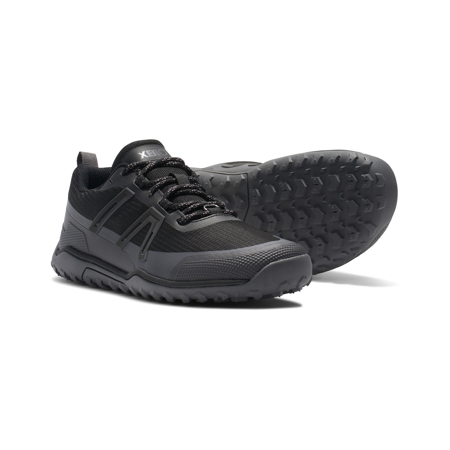 Xero Shoes Scrambler Trail Low WP Barfußschuhe für Damen, wasserdichte Wanderschuhe in Schwarz im Onlineshop
