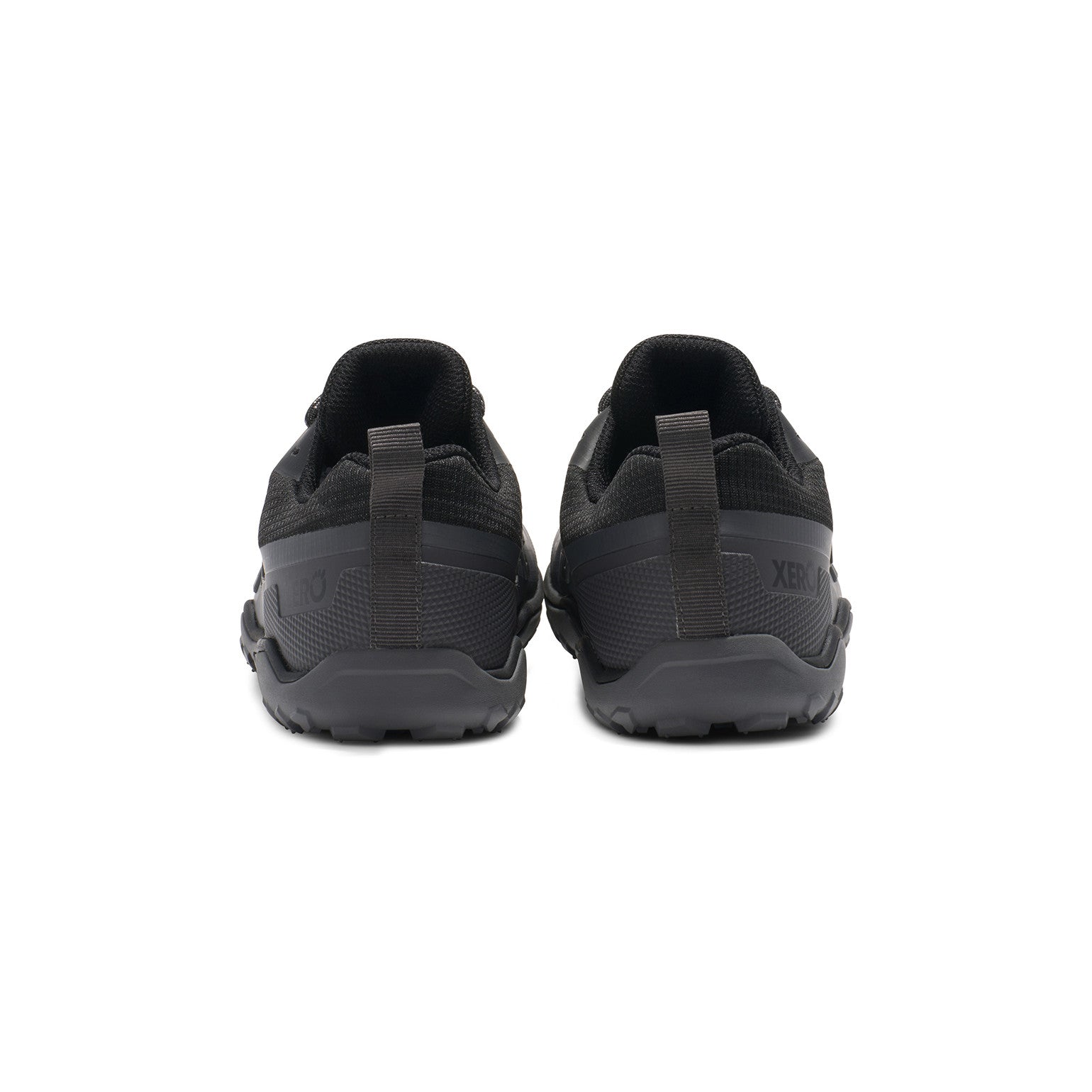 Xero Shoes Scrambler Trail Low WP Barfußschuhe für Damen, wasserdichte Wanderschuhe, Rückansicht im Onlineshop