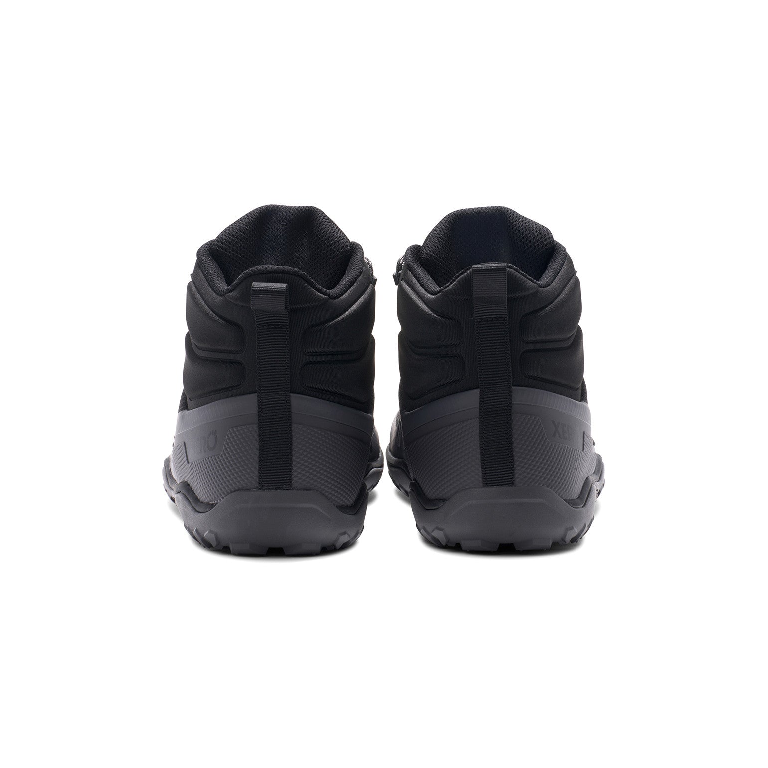 Xero Shoes Scrambler Trail Mid WP Barfußschuhe für Herren, wasserdichte Wanderschuhe, Rückansicht im Onlineshop