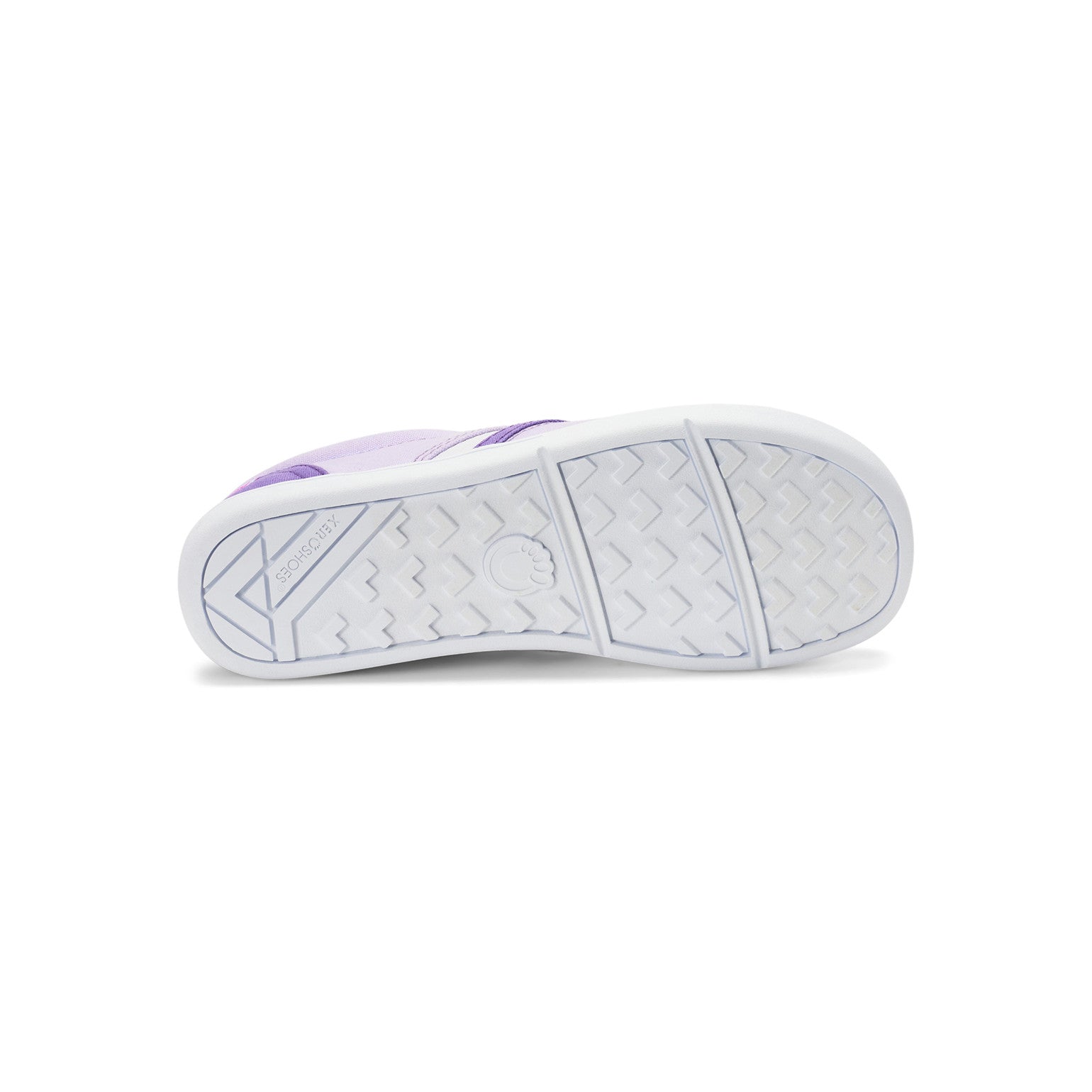 Sohlenansicht der Xero Shoes Dillon Canvas Slip-On Kinder Barfußschuhe in Orchid Petal als Sneaker im Onlineshop für Barfußschuhe