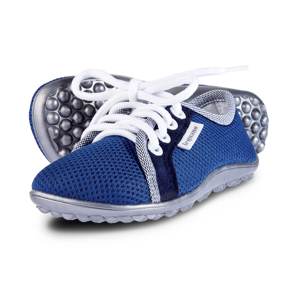 leguanito aktiv blau Leguano Barfußschuhe für Kinder – Sockenschuhe, erhältlich im barfusswelten.de Barfußschuhe Onlineshop
