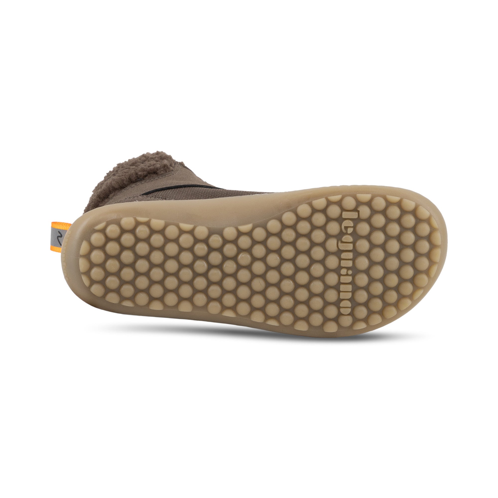 Leguanito Nicebare warme Kinderschuhe, wasserabweisende Barfußschuhe von unten gezeigt im Onlineshop für Barfußschuhe