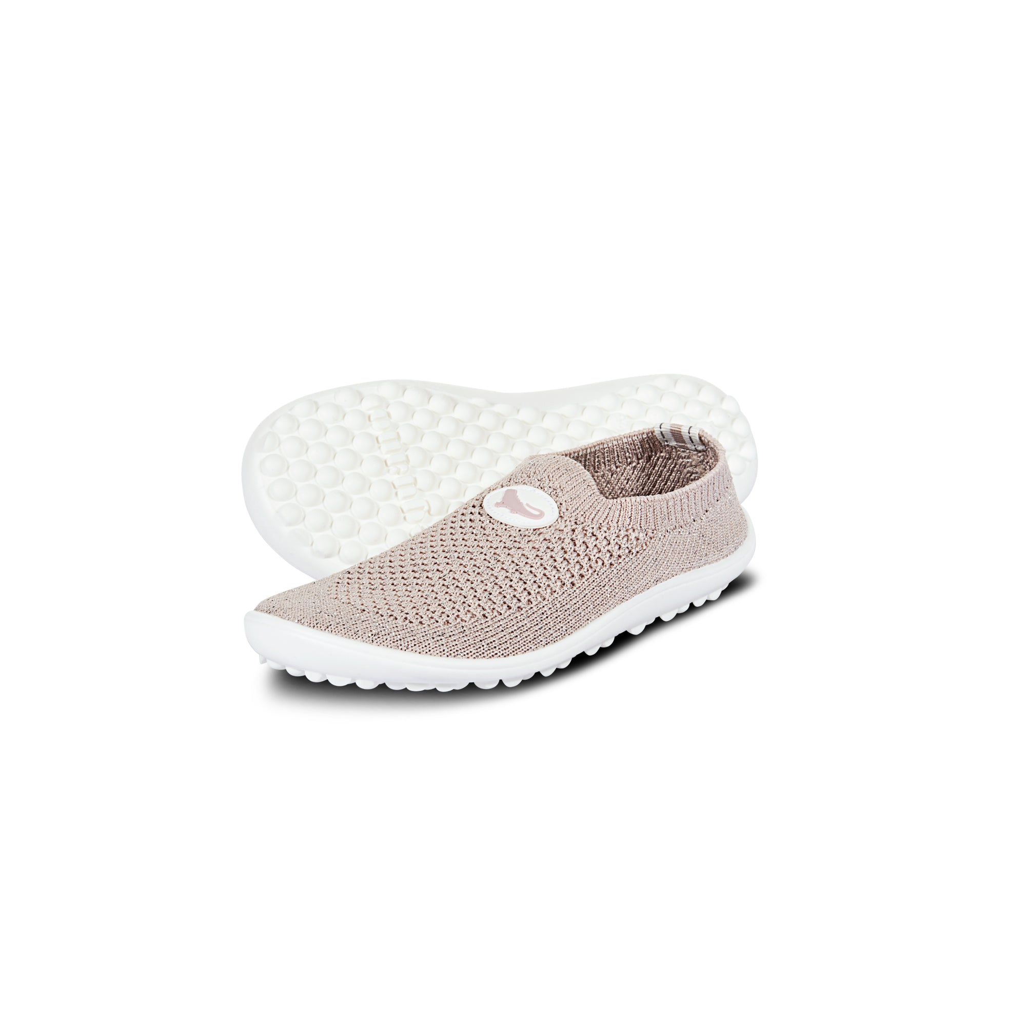 Leguanito Scio Rose 23 bis 28 Kinder Barfußschuhe Slipper – Rosa Slipper für Kinder mit flexibler, barfußähnlicher Sohle, ideal für Alltag und Freizeit, erhältlich im Onlineshop Barfusswelten.de.
