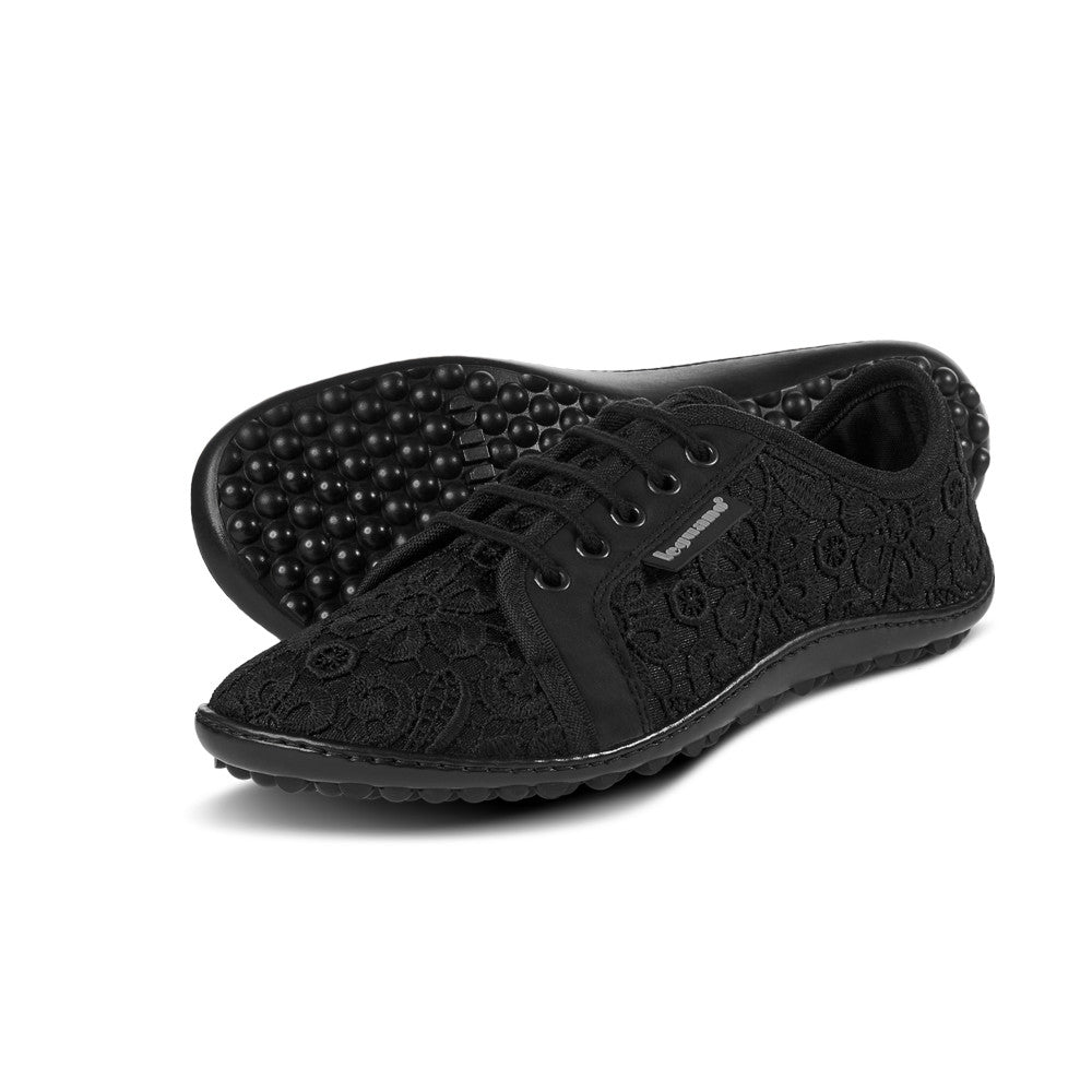 leguano Amalfi Nero schwarz festliche Barfußschuhe, elegant für Hochzeit und Feier, im Onlineshop für Barfußschuhe erhältlich