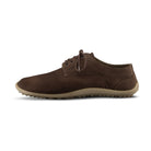 Linke Seitenansicht der Leguano Dean Barfußschuhe in mocca aus Leder, elegante Herrenschuhe im Onlineshop für Barfußschuhe