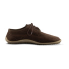 Rechte Seitenansicht der Leguano Dean Barfußschuhe in mocca aus Leder, elegante Herrenschuhe im Onlineshop für Barfußschuhe