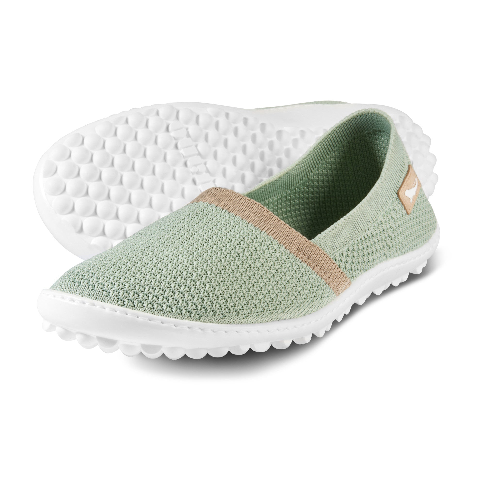 Leguano Flair Pistachio Barfußschuhe, Damen Slipper in Pastellgrün aus unserem Onlineshop für Barfußschuhe