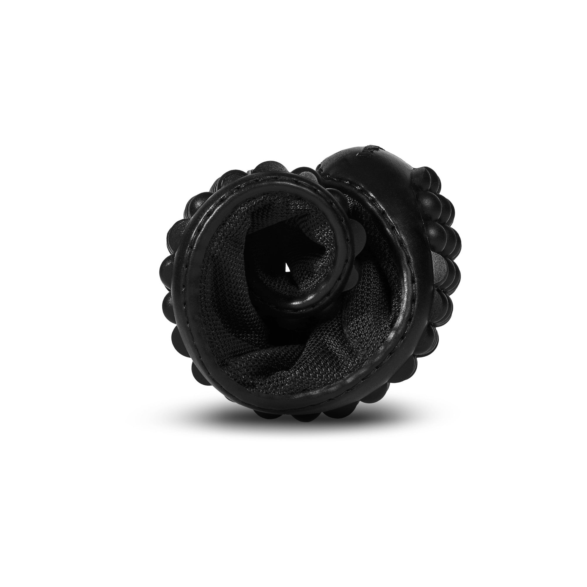 Leguano Galaxo Barfußschuhe in Schwarz, warme Winterschuhe für Wanderungen, im Onlineshop, zusammengerollte Ansicht.