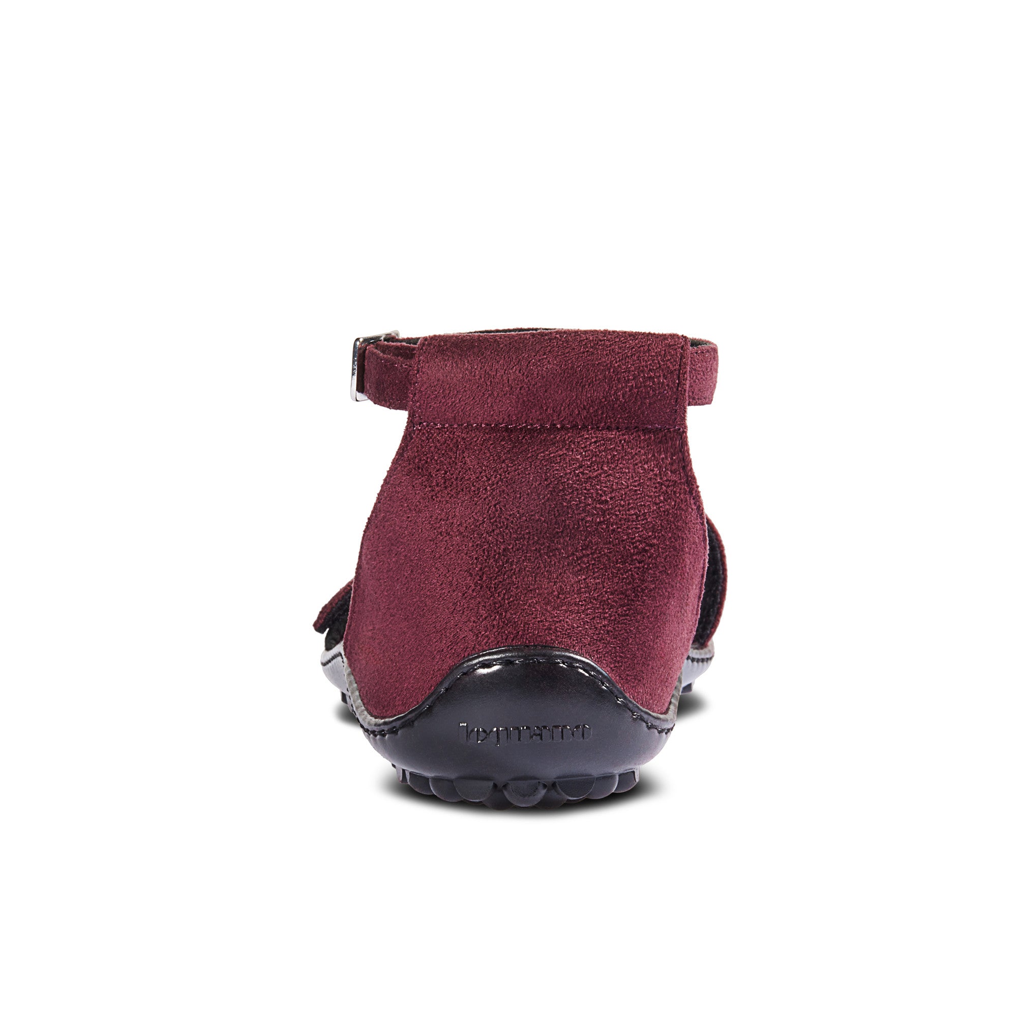 Leguano Jara Bordeaux Barfußschuhe Sandalen Damen – Rückansicht: Das ansprechende Design und die hochwertige Verarbeitung sorgen für einen eleganten Look und gleichzeitig für optimalen Komfort. Jetzt im Onlineshop für Barfußschuhe erhältlich.