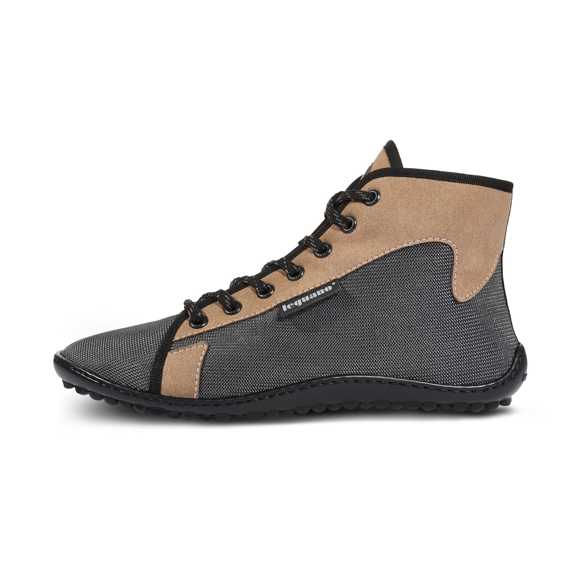 Leguano Jaspar Forester wasserfeste Herbst-Barfußschuhe, linke Seitenansicht für ein ansprechendes Design und optimalen Halt. Jetzt erhältlich im Onlineshop für Barfußschuhe