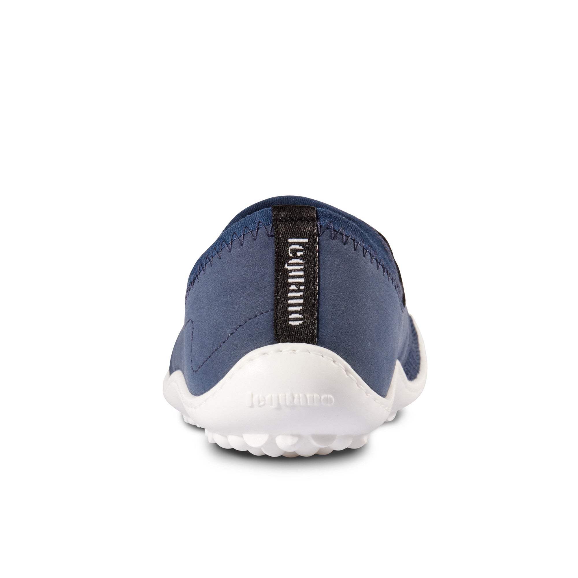 Leguano Juno Sailor Barfußschuhe, Rückansicht der komfortablen Sneaker und Segelschuhe für vielseitige Aktivitäten. Jetzt erhältlich im Onlineshop für Barfußschuhe
