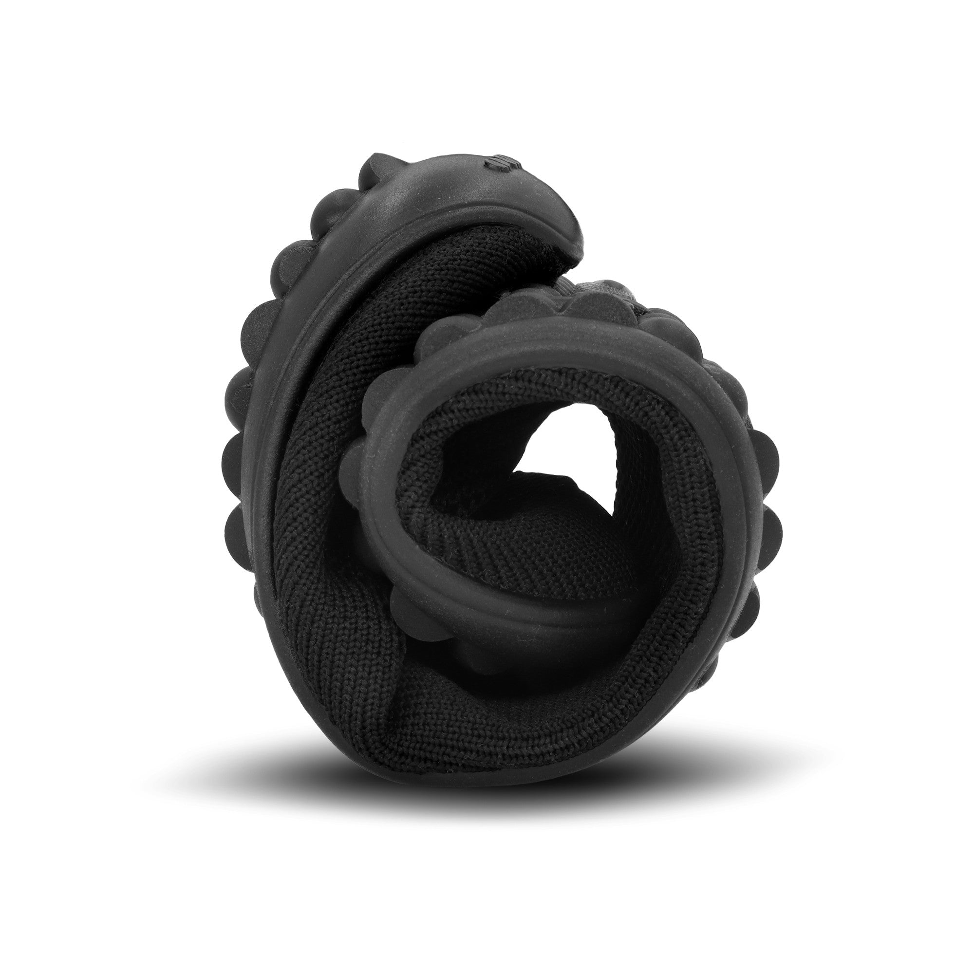 Zusammengerollte schwarze Leguano Score Unisex Barfußschuhe als flexible Slipper im Onlineshop für Barfußschuhe
