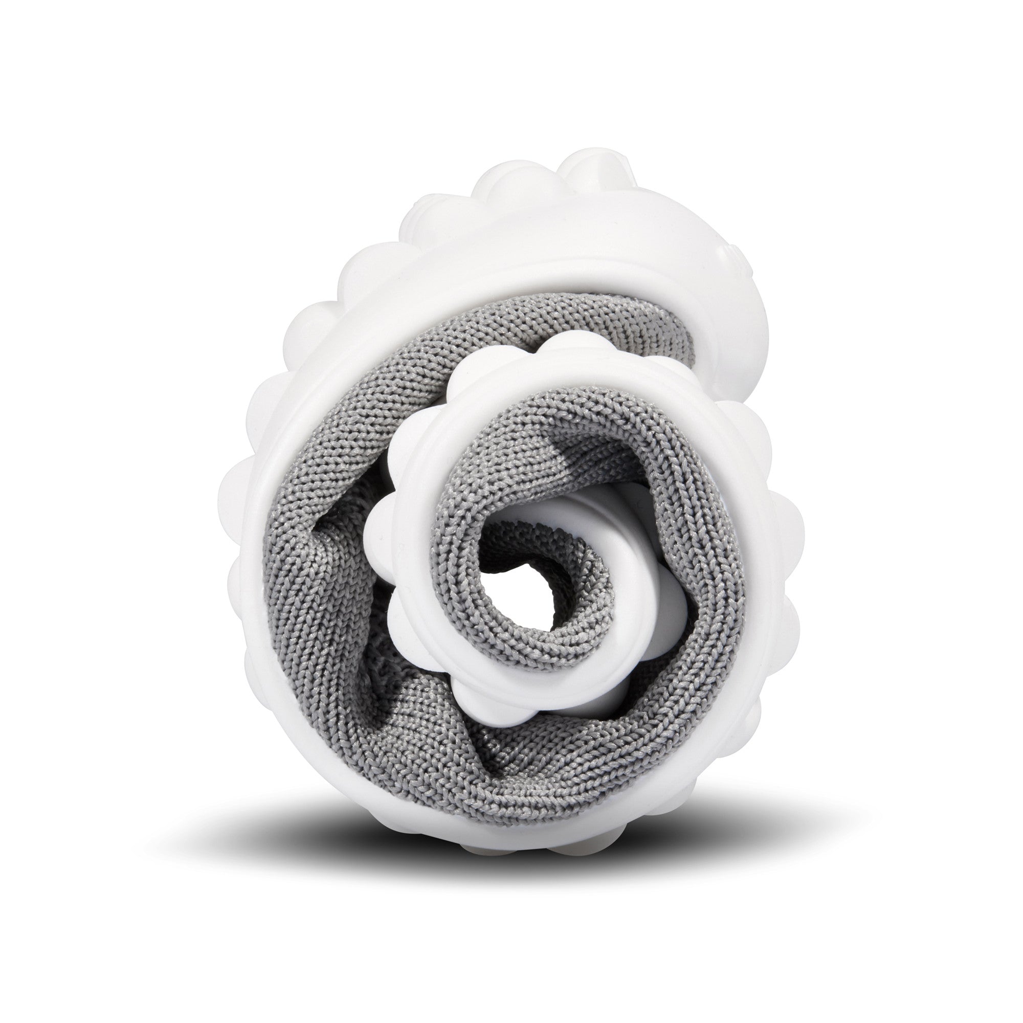 Leguano Score Barfußslipper in Grau, in zusammengerollter Form abgebildet und perfekt für flexibles Tragen und einfachen Transport. Jetzt erhältlich im Onlineshop für Barfußschuhe.