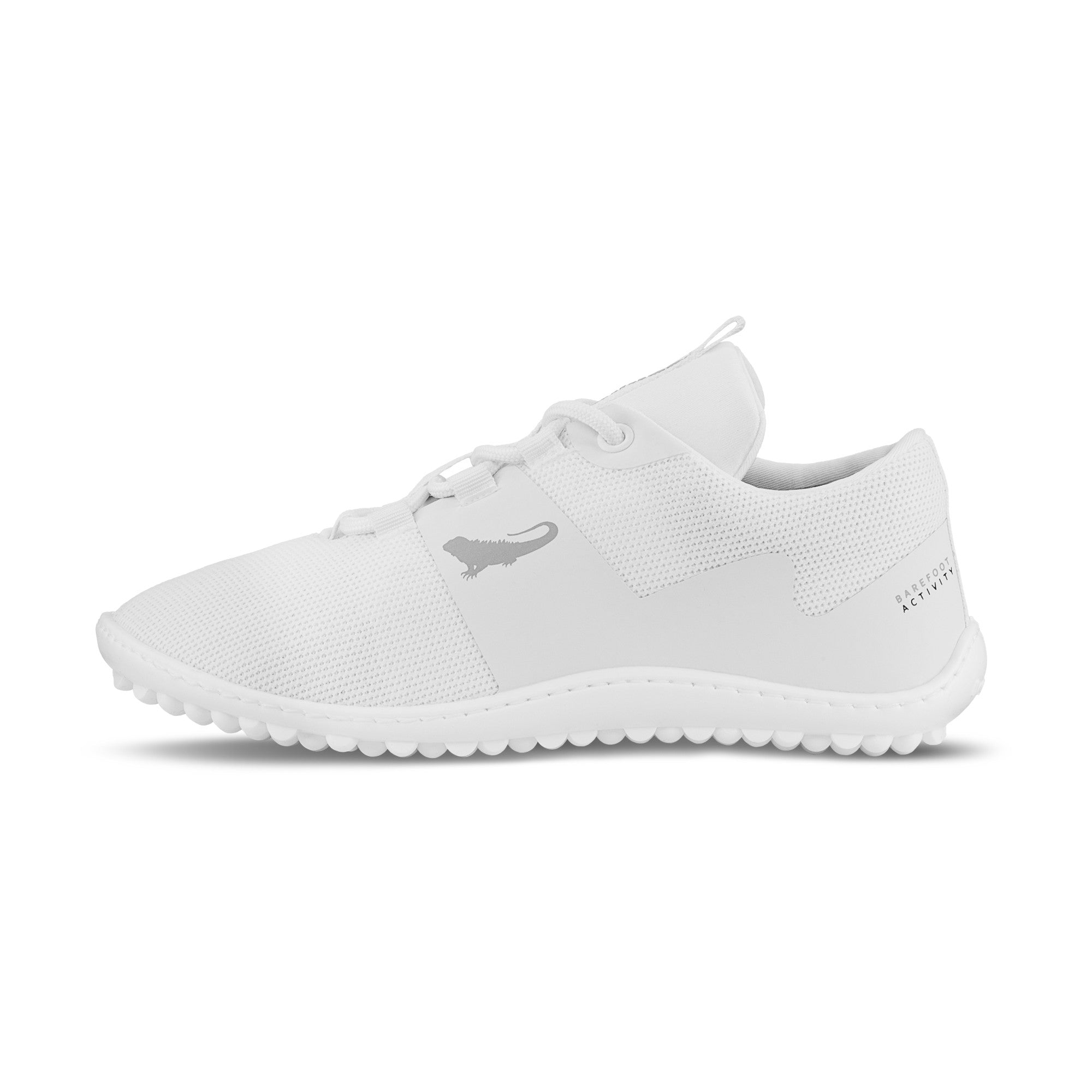 Leguano Spinwyn Light White Barfußschuhe, Sportschuhe in Weiß, linke Seitenansicht im Onlineshop für Barfußschuhe