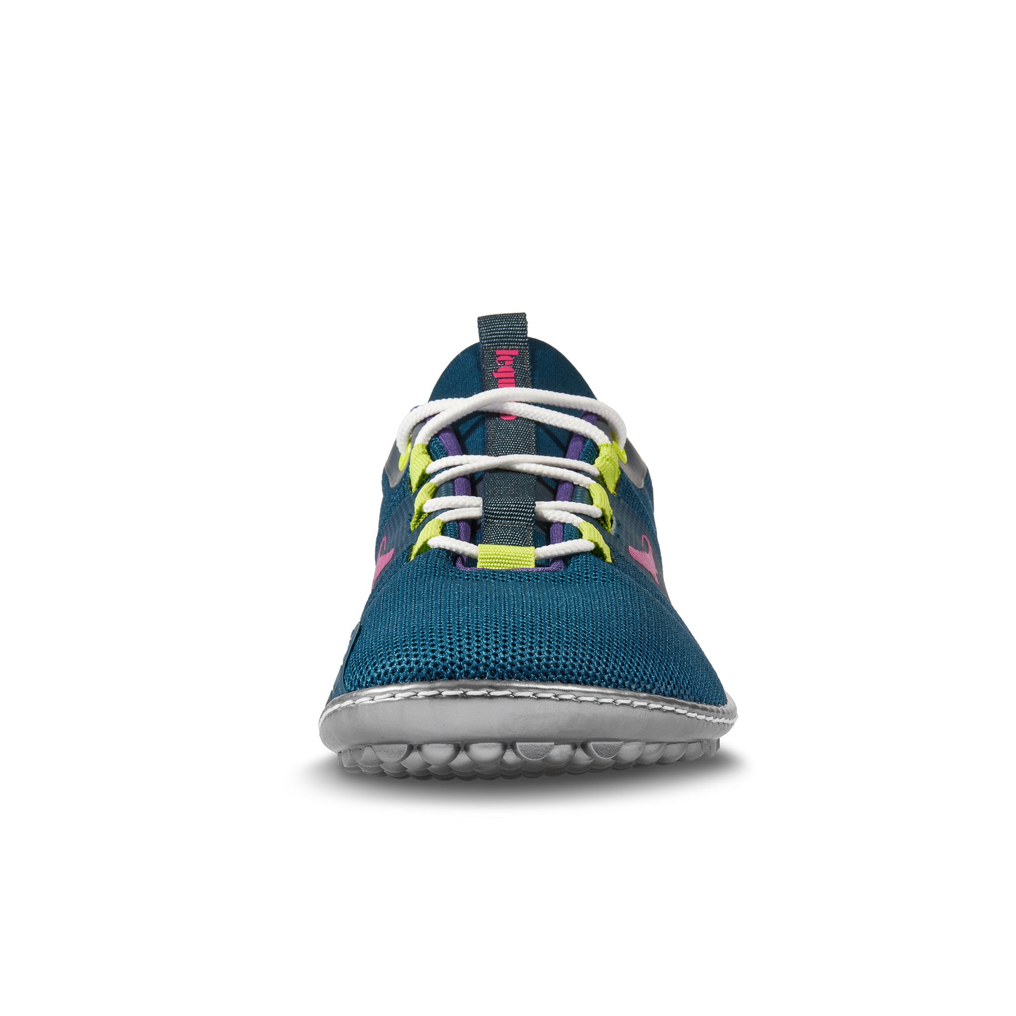 Barfußschuhe Leguano Spinwyn in Lila, Vorderansicht, komfortable und flexible Sportschuhe für aktive Bewegung, im Onlineshop für Barfußschuhe erhältlich.