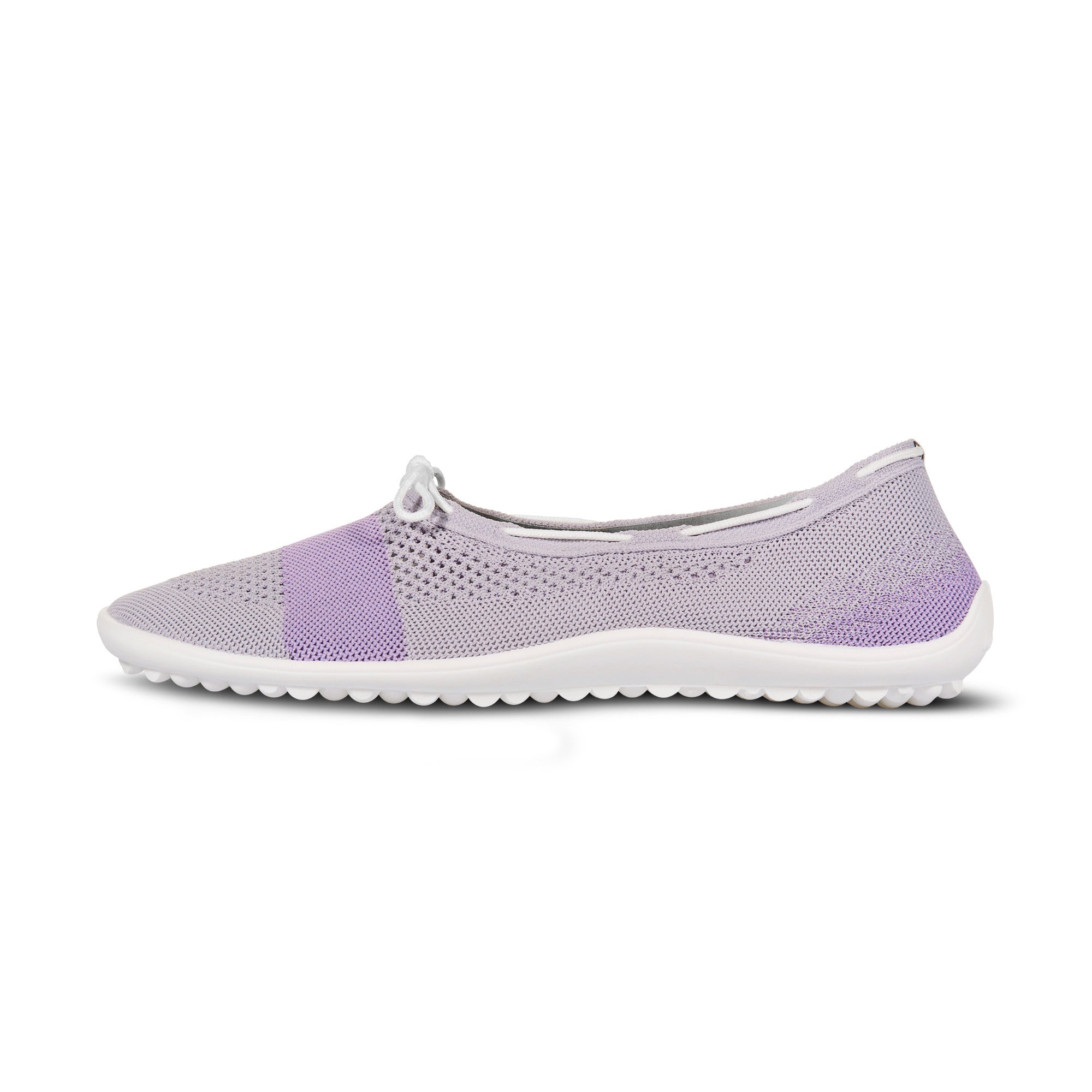 Barfußschuhe Leguano Style Lavenda Ballerina, linke Ansicht, elegante und bequeme Ballerinas für Damen, perfekt für natürlichen Komfort, erhältlich in unserem Onlineshop für Barfußschuhe.