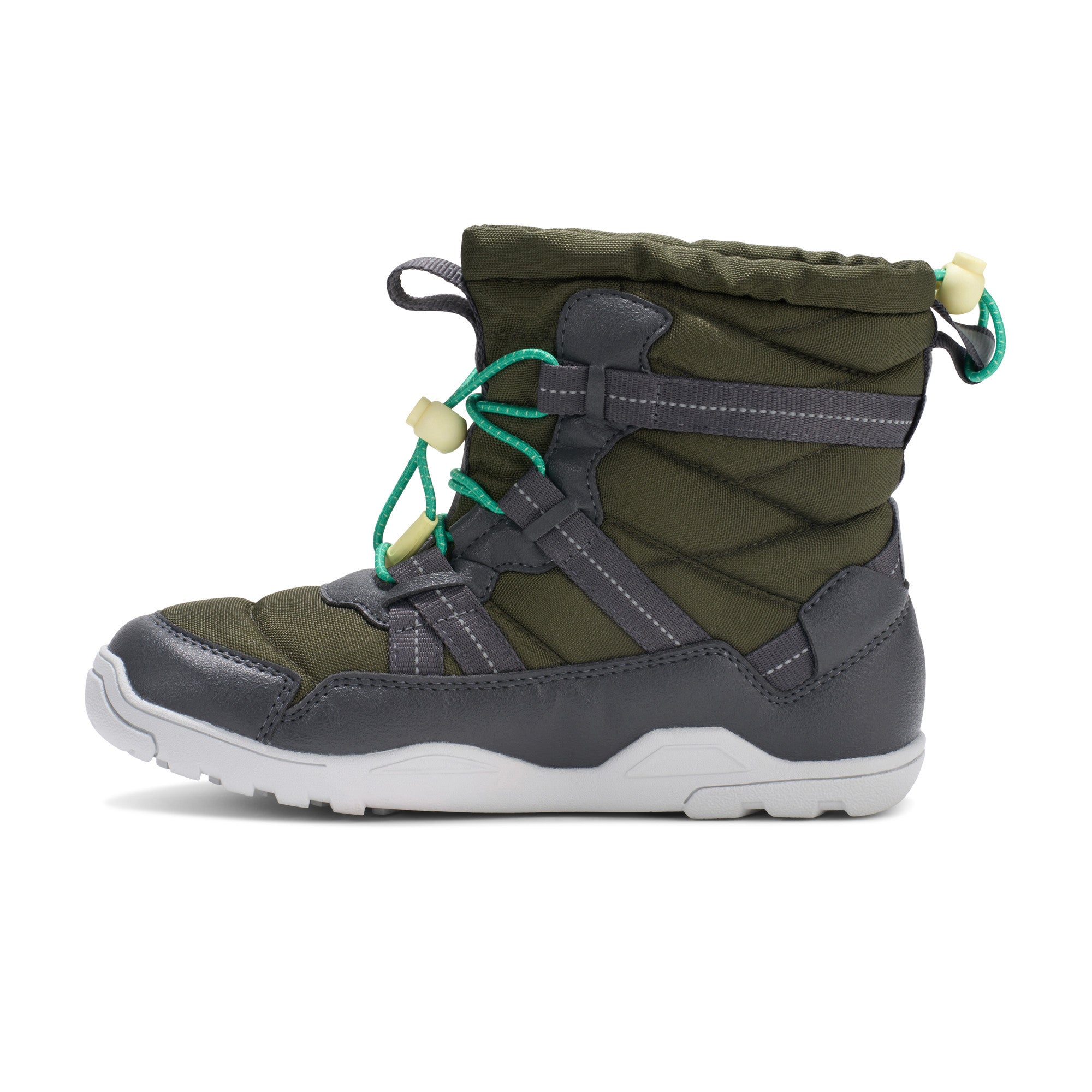 Xero Shoes Alpine Pull-On Kinder Schneestiefel, wasserdicht, linke Ansicht im Onlineshop für Barfußschuhe
