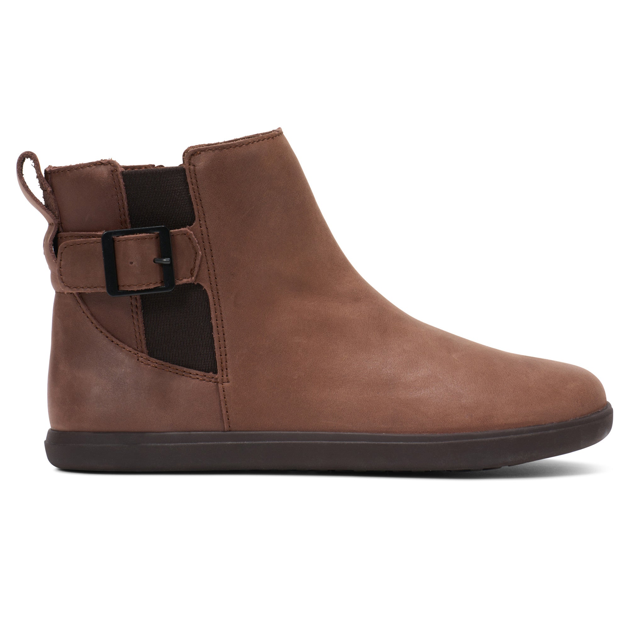 Xero Shoes Tari II Damen Chelsea Boot in Cappuccino, stilvolle Leder Barfußschuhe im Onlineshop Seitenansicht rechts
