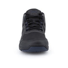Daylite Hiker Fusion Men Black Barfußschuhe Wanderschuhe, Frontansicht. Robuste Wanderschuhe in Schwarz für maximale Flexibilität und Komfort bei Outdoor-Aktivitäten. Erhältlich in unserem Onlineshop für Barfußschuhe.