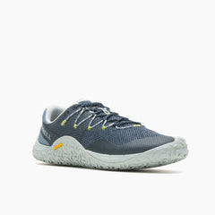 Barfußschuhe Merrell Trail Glove 7 in Stonewash für Herren, Frontansicht, erhältlich in unserem Onlineshop für Barfußschuhe. Flexibles Design für ein natürliches Laufgefühl und hervorragenden Komfort bei allen Aktivitäten.