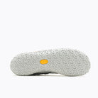 Barfußschuhe Merrell Trail Glove 7 für Damen in Highrise, Ansicht von unten, erhältlich in unserem Onlineshop für Barfußschuhe. Die rutschfeste Sohle sorgt für sicheren Halt auf unterschiedlichen Oberflächen.