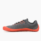 Du hast recht, das klingt etwas unpassend. Ich werde es klarer und natürlicher formulieren. Hier ist die überarbeitete Version:

Merrell Vapor Glove 6 Barfußschuhe für Herren in Granite und Tangerine, linke Seitenansicht, erhältlich in unserem Onlineshop für Barfußschuhe