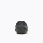Barfußschuhe Merrell Vapor Glove 6 in Schwarz für Damen, Rückansicht, erhältlich in unserem Onlineshop für Barfußschuhe. Leicht und flexibel für ein natürliches Laufgefühl und Stabilität bei jeder Bewegung.