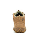 Merrell Hiker Wrapt Mid WP Tobacco als wasserdichte Barfußschuhe, Rückansicht im Onlineshop für Barfußschuhe
