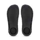 Sockenschuhe Skinners 2.0 in Schwarz mit Hexagon-Muster, Ansicht von oben, erhältlich in unserem Onlineshop für Barfußschuhe. Perfekt für maximalen Komfort und Flexibilität, ideal für Sport, Reisen und den Alltag.