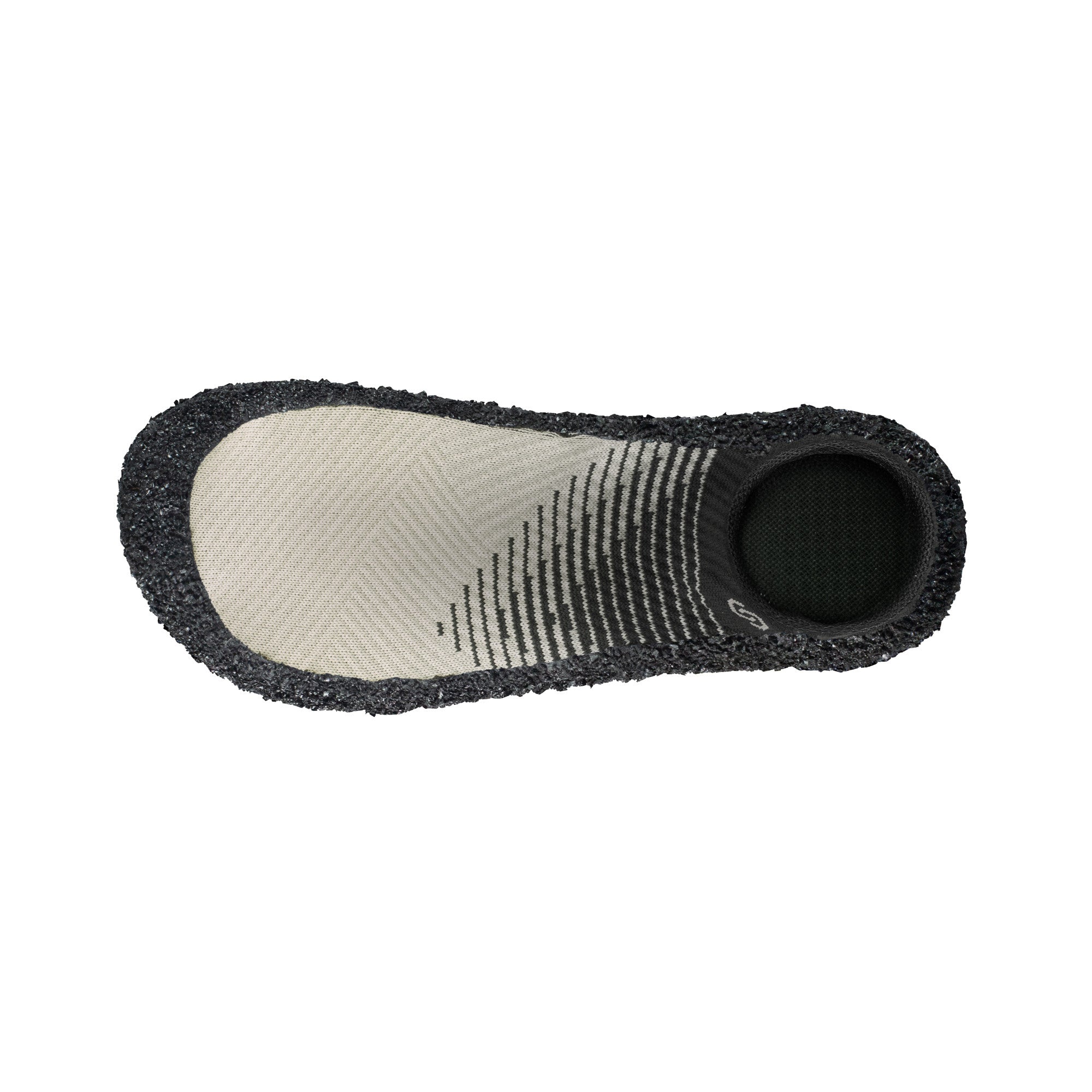 Sockenschuhe Skinners 2.0 Comfort in Ivory, Ansicht von oben, erhältlich in unserem Onlineshop für Barfußschuhe. Das minimalistische Design sorgt für natürliche Bewegungsfreiheit und hohen Komfort, perfekt für sportliche Aktivitäten und den Alltag.