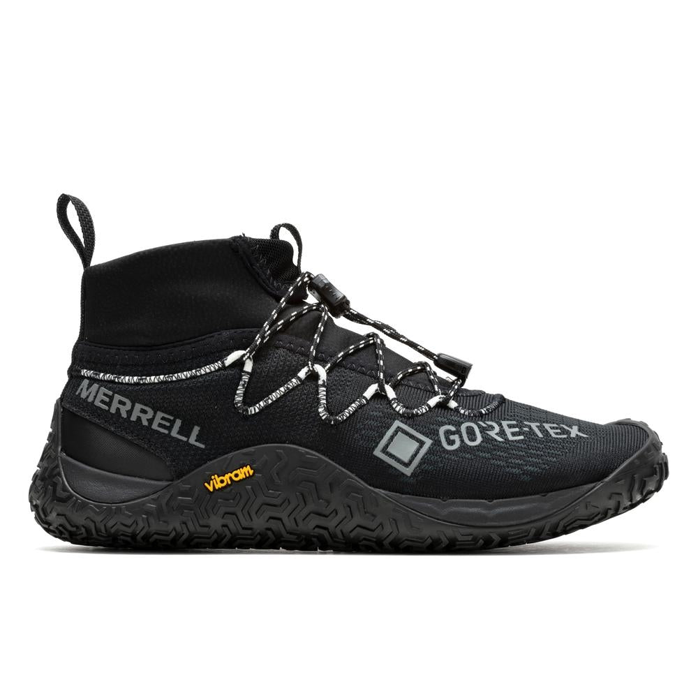 Barfußschuhe Trail Glove 7 GTX in Schwarz für Damen, rechte Ansicht, erhältlich in unserem Onlineshop für Barfußschuhe. Wasserdicht und flexibel für ein barfußähnliches Laufgefühl bei jedem Schritt.