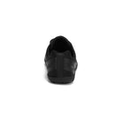 Rückansicht der Xero Shoes Mesa Trail II Damen Barfußschuhe in Black mit atmungsaktivem Mesh als Wanderschuhe im Onlineshop für Barfußschuhe
