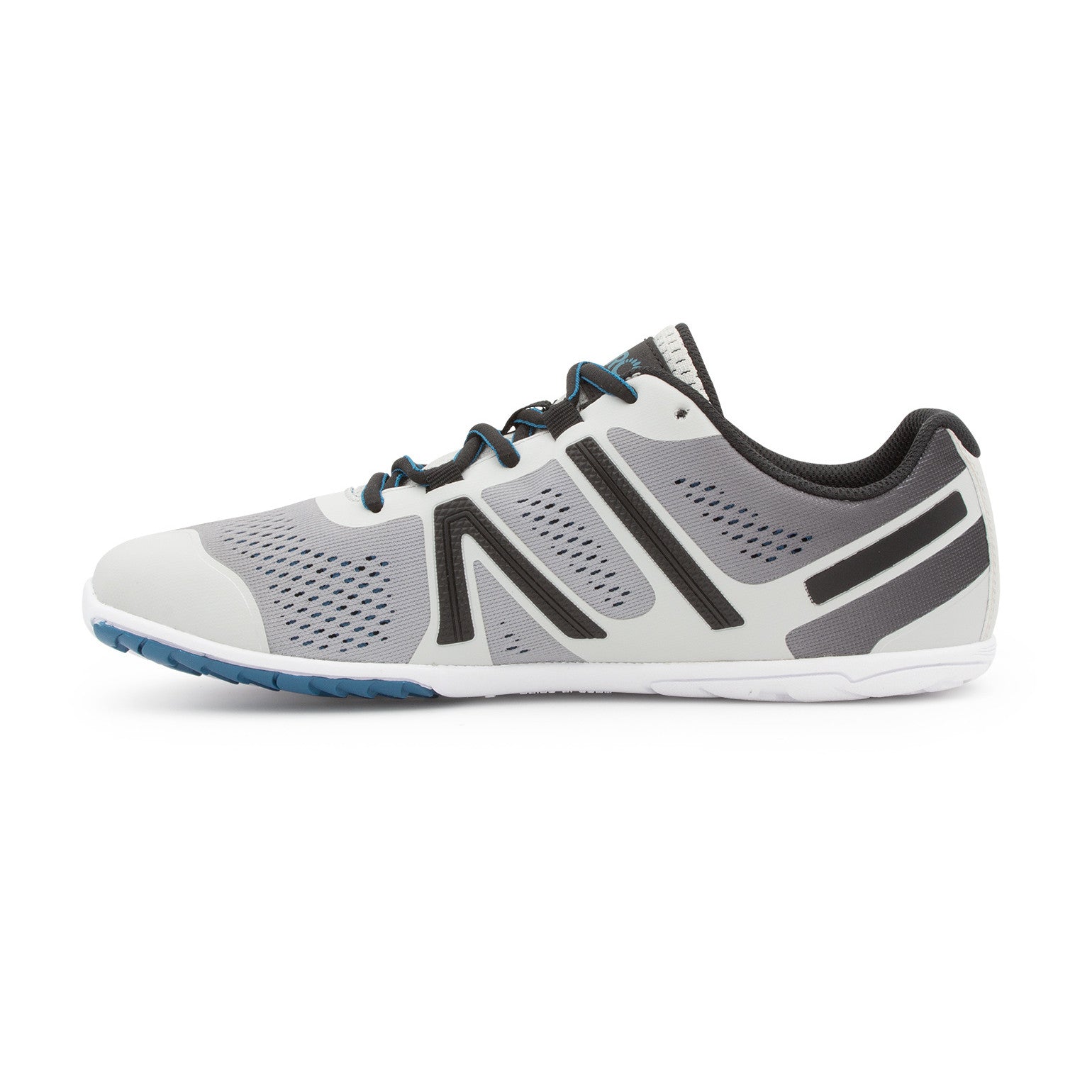 Xero Shoes HFS Sneaker in Dawn Gray für Herren, linke Ansicht, bequeme Laufschuhe im Onlineshop für Barfußschuhe.