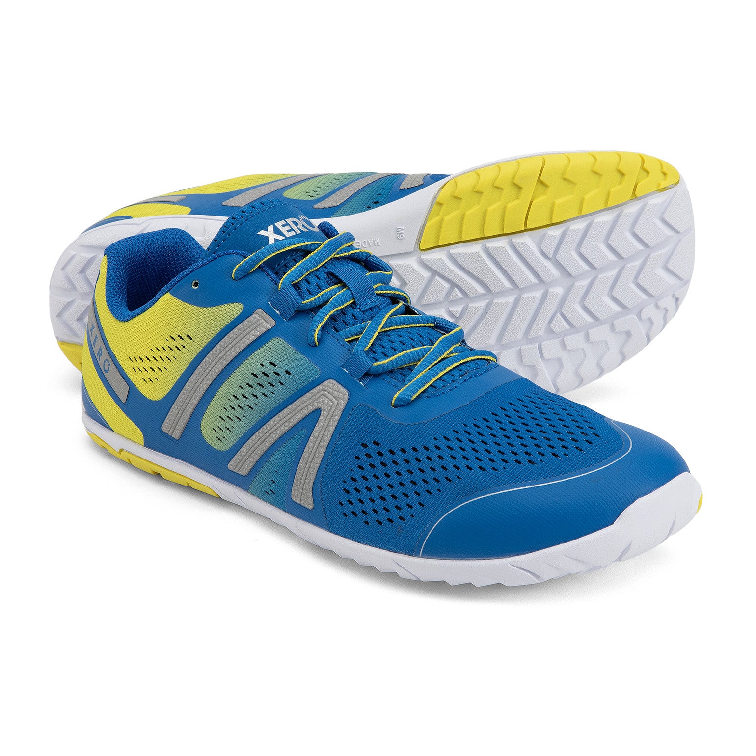 Xero Shoes HFS Sneaker in Victory Blue/Sulphur für Herren, stylische Laufschuhe im Onlineshop für Barfußschuhe.