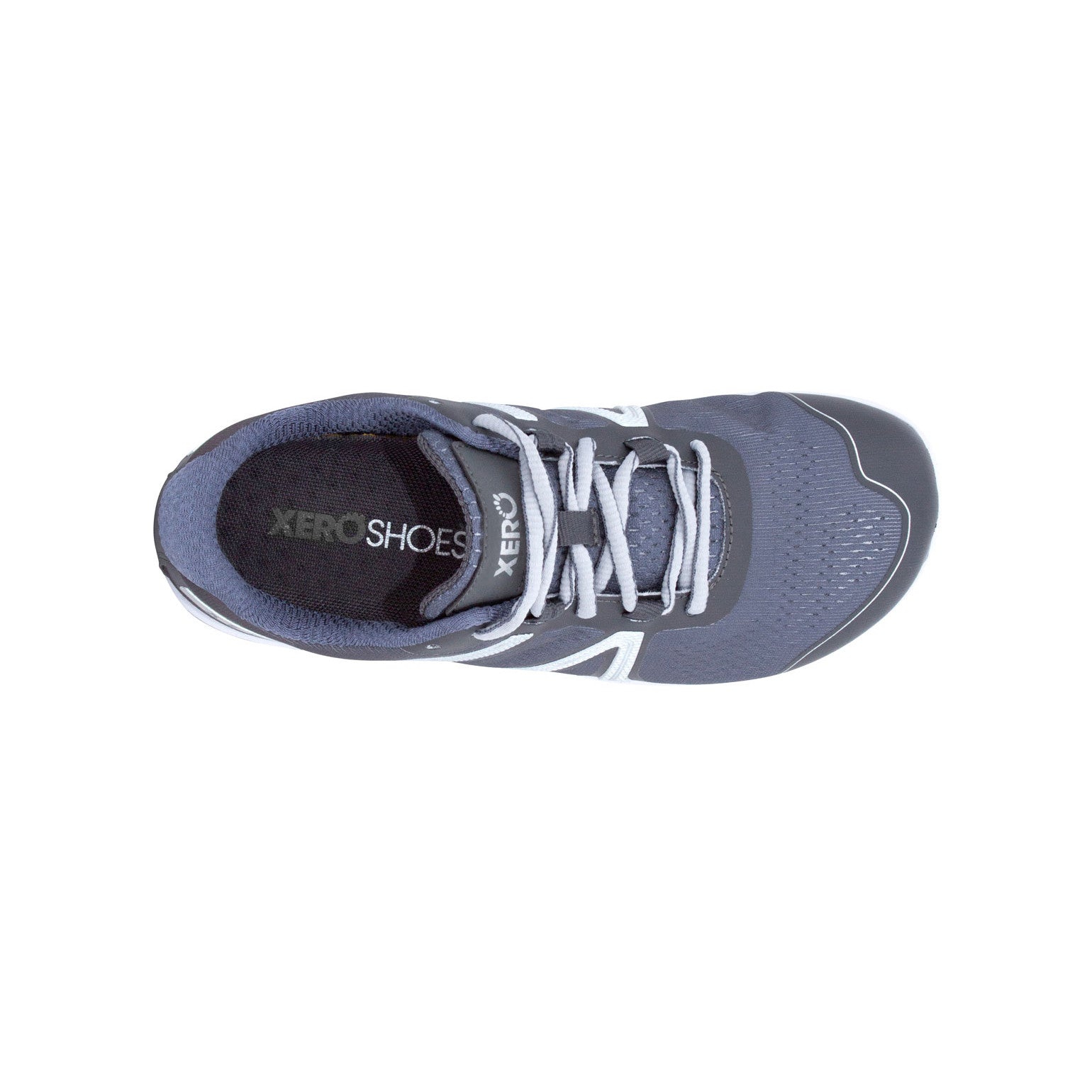 Barfußschuhe Xero Shoes HFS für Damen in Steel Gray, Sneaker und Laufschuhe, Ansicht von oben im Onlineshop.