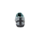 Rückansicht der Xero Shoes Mesa Trail WP Damen Barfußschuhe in mist, wasserdichte Wanderschuhe im Onlineshop für Barfußschuhe