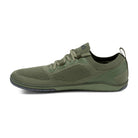 Xero Shoes Nexus Knit Men Olive, Seitenansicht links. Leichte und atmungsaktive Herren-Sneaker und Barfußschuhe in unserem Onlineshop.